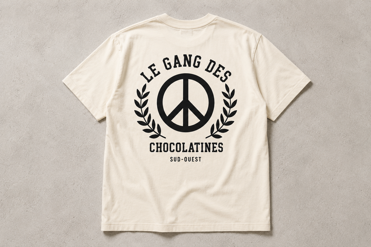 T-shirt Manifeste Gang des Chocolatines | Peace Symbol | Coton Premium 