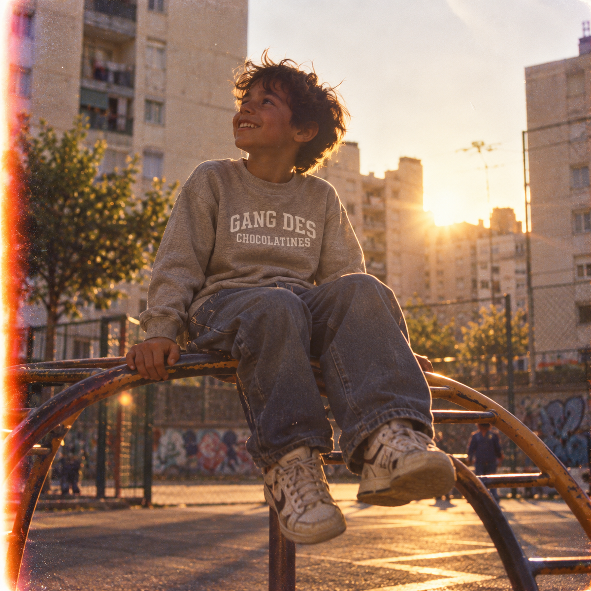 Pull enfant gris « Tradition » – Le Gang des Chocolatines