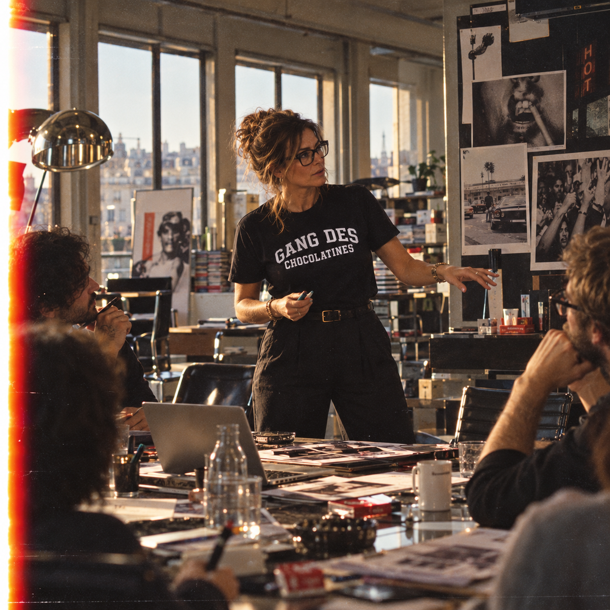 T-shirt adulte noir « Tradition » – Le Gang des Chocolatines, vue 2