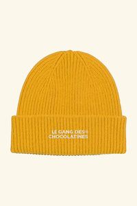 Bonnet Jaune Moutarde “Gang des Chocolatines”