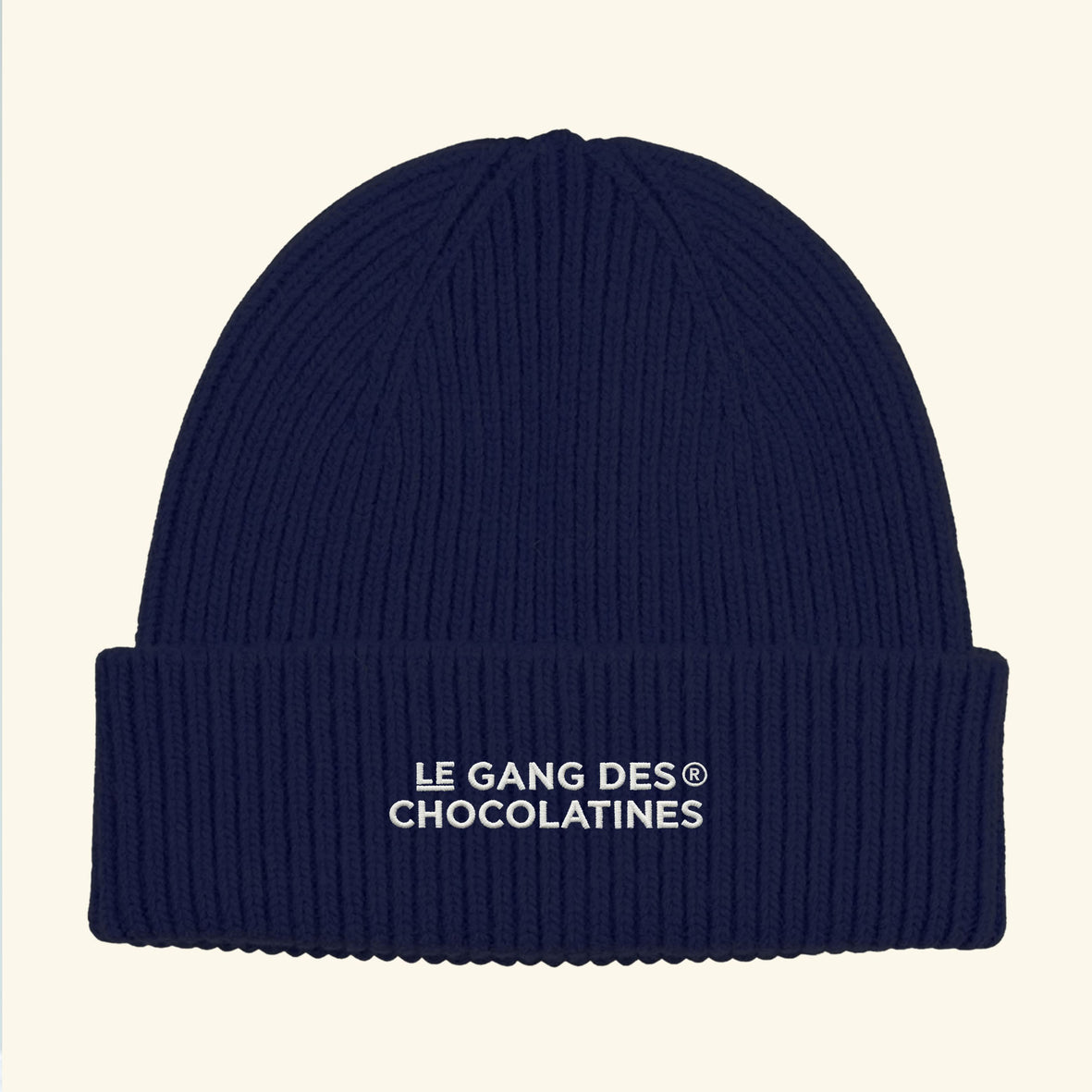 Bonnet Bleu Marine “Gang des Chocolatines”