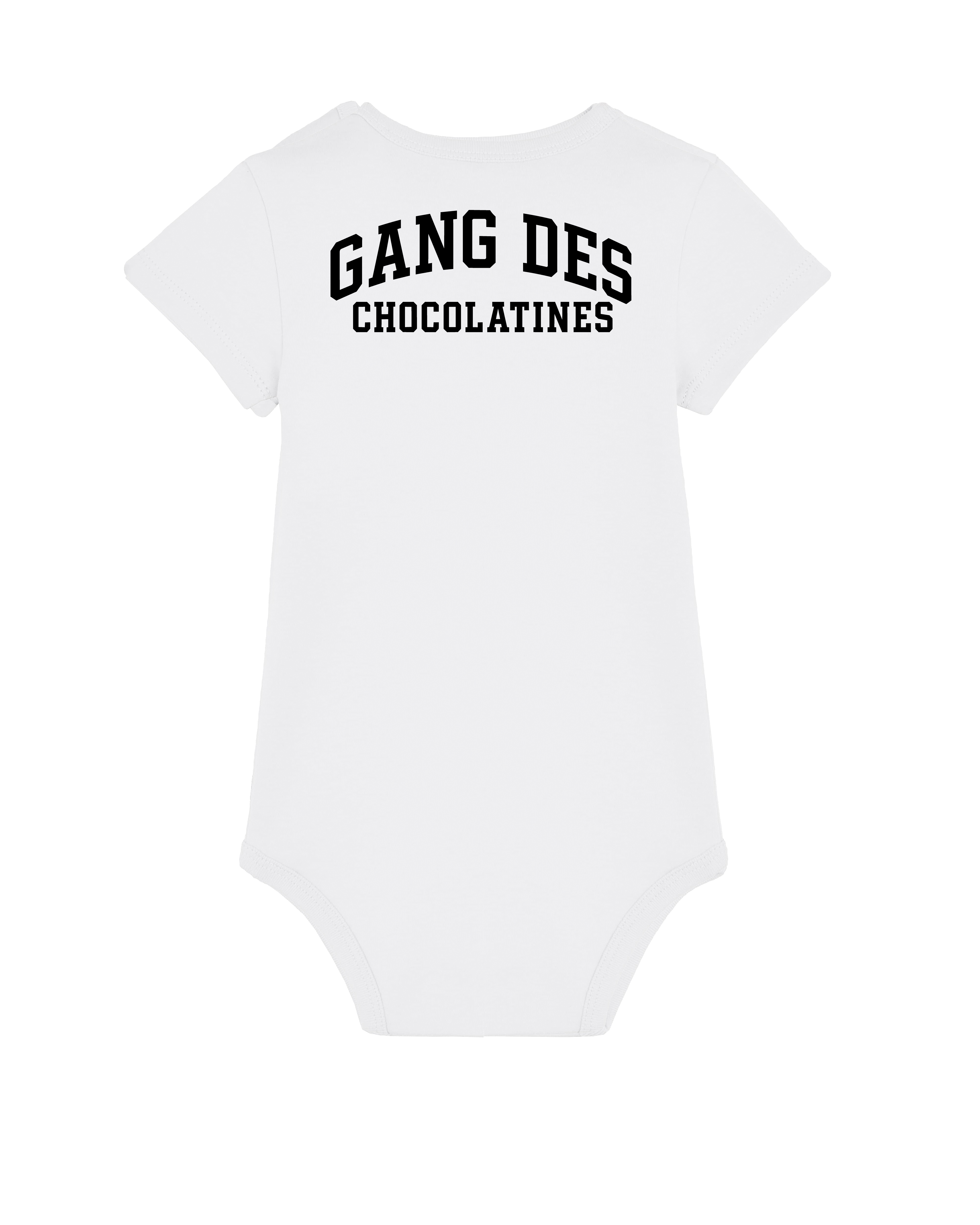 Body blanc « Tradition » impression noire 