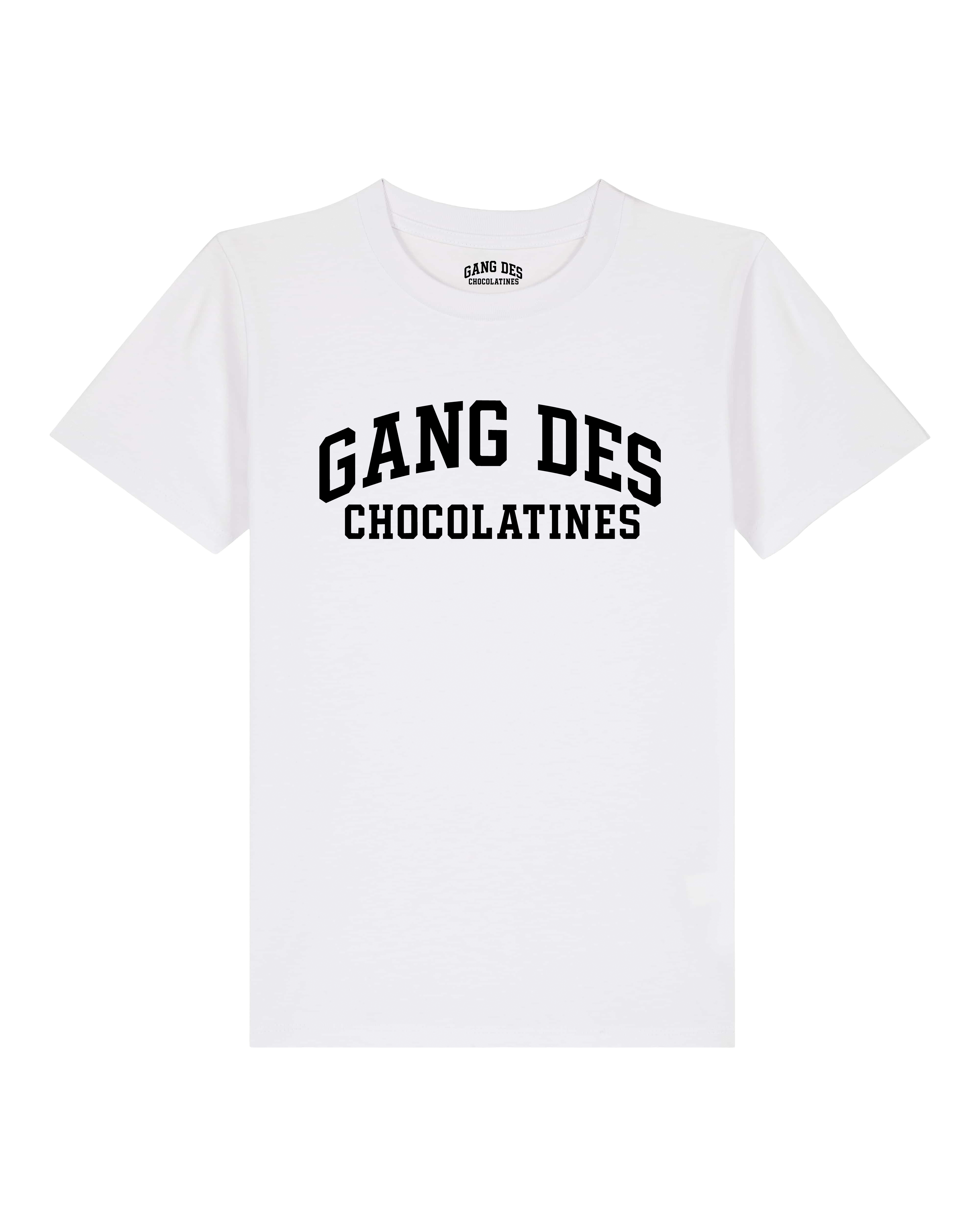 T-shirt enfant blanc « Tradition » impression noire 